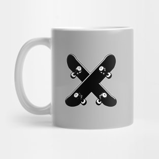 Crossed Skateboards Mug